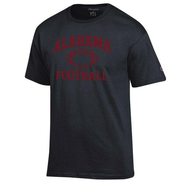 楽天astyチャンピオン メンズ Tシャツ トップス Alabama Crimson Tide Champion Football Icon TShirt Black