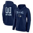 t@ieBNX fB[X p[J[EXEFbgVc AE^[ Tennessee Titans Fanatics Branded Women's Personalized Name & Number Team Wordmark Pullover Hoodie Navy