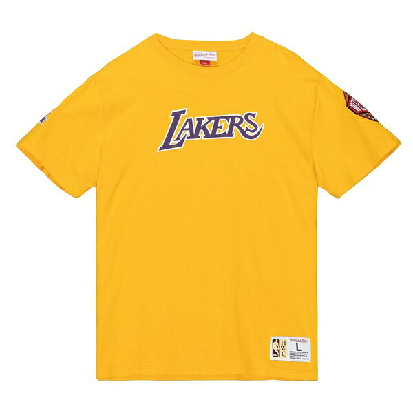 ߥå&ͥ  T ȥåץ Los Angeles Lakers Mitchell &Ness Team Origins Top Gold