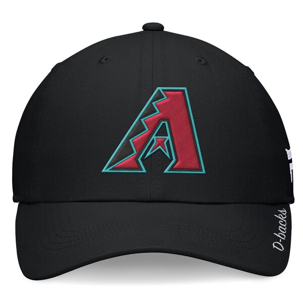 t@ieBNX fB[X Xq ANZT[ Arizona Diamondbacks Fanatics Branded Women's Team Core Adjustable Hat Black