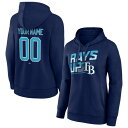 ファナティクス レディース パーカー・スウェットシャツ アウター Tampa Bay Rays Fanatics Branded Women's Personalized Hometown Legend Pullover Hoodie Navy