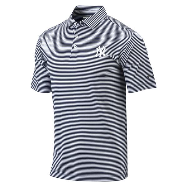 コロンビア ポロシャツ メンズ コロンビア メンズ ポロシャツ トップス New York Yankees Columbia Golf Club Invite OmniWick Polo Navy