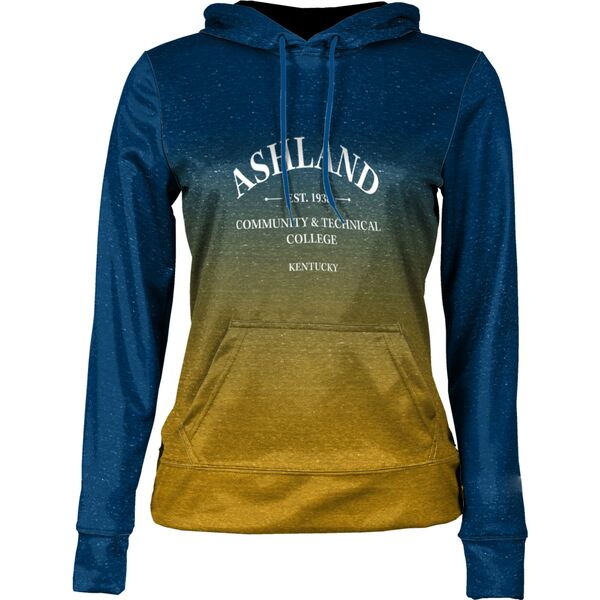 プロスフィア レディース パーカー・スウェットシャツ アウター Ashland Community and Technical College ProSphere Women's Ombre Pullover Hoodie Blue