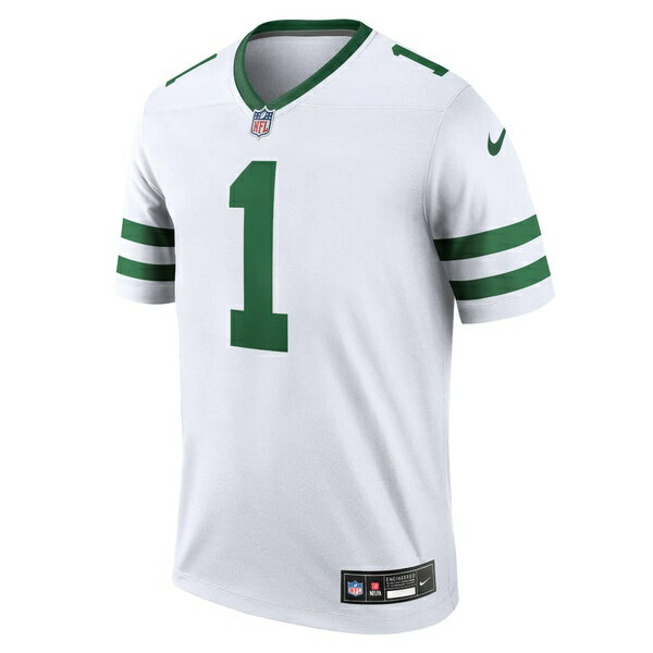 ナイキ メンズ ユニフォーム トップス Sauce Gardner New York Jets Nike Legend Jersey Legacy White
