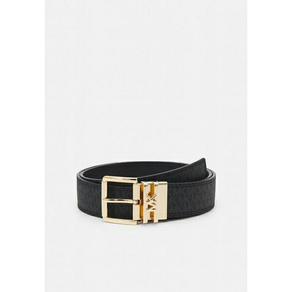 マイケル・コース ベルト レディース マイケルコース レディース ベルト アクセサリー LOGO REVERSIBLE BELT - Belt - black/silver