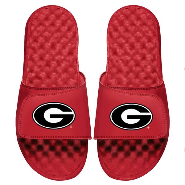 アイスライド メンズ サンダル シューズ Georgia Bulldogs ISlide Primary Logo Slide Sandals Red