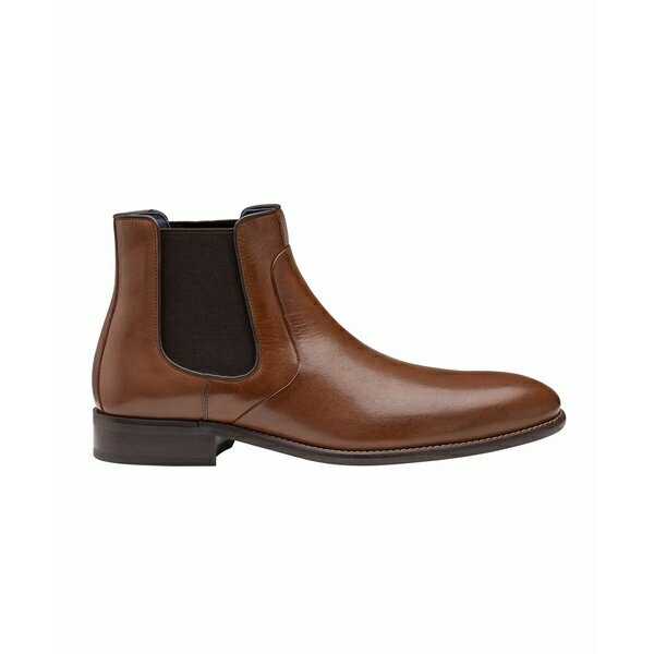 ジョンストンアンドマーフィー メンズ ブーツ シューズ Men's Stockton Chelsea Boots Tan