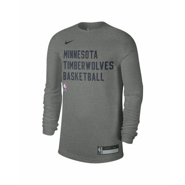 ナイキ レディース Tシャツ トップス Men's and Women's Heather Gray Minnesota Timberwolves 2023/24 Legend On-Court Practice Long Sleeve T-shirt Heather Gray