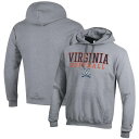 チャンピオン メンズ パーカー・スウェットシャツ アウター Virginia Cavaliers Champion Softball Stack Pullover Hoodie Gray