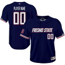 ゲームデイグレーツ メンズ ユニフォーム トップス Fresno State Bulldogs GameDay Greats NIL PickAPlayer Lightweight Baseball Jersey Navy