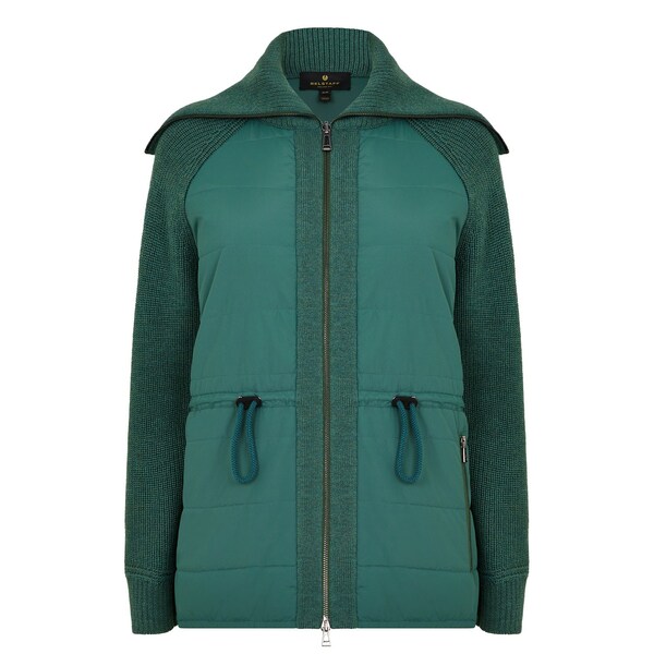 【送料無料】 ベルスタッフ レディース カーディガン アウター Path Zip Cardigan Atlas Green