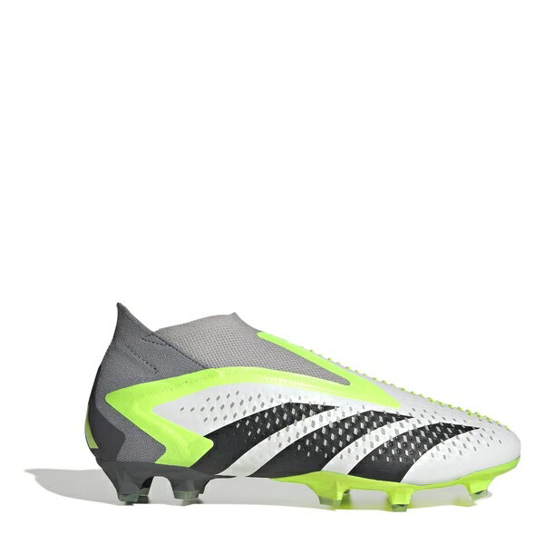 yz AfB_X Y u[c V[Y Predator Accuracy+ Firm Ground Football Boots Wht/Blk/Lemon