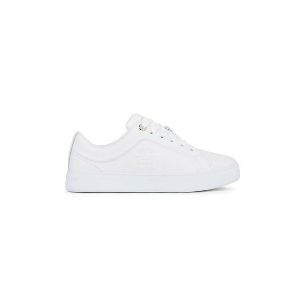 【送料無料】 トミー ヒルフィガー レディース スニーカー シューズ CASUAL LEATHER CUPSOLE SNEAKER White