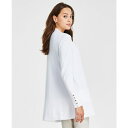 ジェイエムコレクション レディース ニット&セーター アウター Petite Open-Front Button-Cuff Cardigan, Created for Macy's Bright White(4)