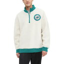 g~[ qtBK[ Y WPbgu] AE^[ Miami Dolphins Tommy Hilfiger Jordan Sherpa QuarterZip Sweatshirt Cream