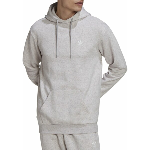 アディダス メンズ パーカー・スウェットシャツ アウター adidas Men's Essentials + Made with Nature Hoodie Grey/Multi