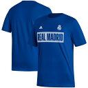 アディダス メンズ Tシャツ トップス Real Madrid adidas Culture Bar TShirt Blue