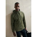 アンダーアーマー メンズ カーディガン アウター ESSENTIAL - Zip-up sweatshirt - marine green/baroque green