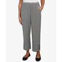 アルフレッドダナー レディース カジュアルパンツ ボトムス Women's Santa Barbara Button Cuffed All Around Elastic Ankle Pants Gray