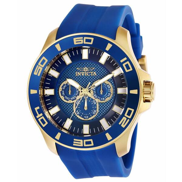 ӥ  ӻ ꡼ Men's 28002 Pro Diver Quartz Chronograph Blue Dia...