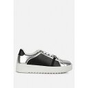 ロンンドンラグ レディース スニーカー シューズ Women Nemo Contrasting Metallic Faux Leather Sneakers S...