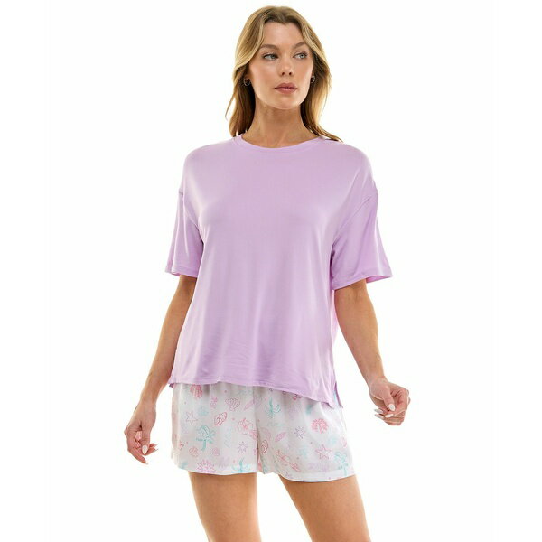 ルーデレイン レディース カットソー トップス Women's Crew Neck T-Shirt Orchid Bloom