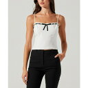 アストール レディース カットソー トップス Women's Paiton Bow Top White