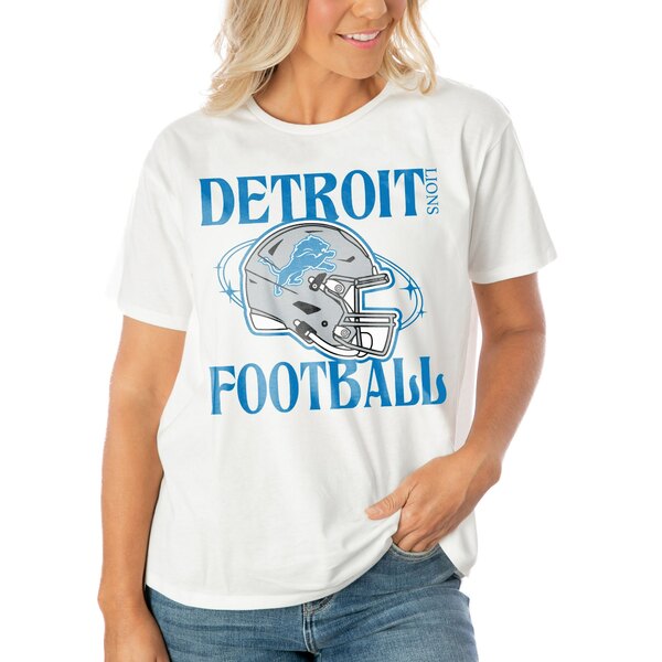 ゲームデイ レディース Tシャツ トップス Detroit Lions Gameday Couture Women s Victorious Vixen TShirt White