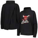 レベルウェア レディース パーカー・スウェットシャツ アウター Chicago Bulls Levelwear Women's Sunset Pullover Sweatshirt Black