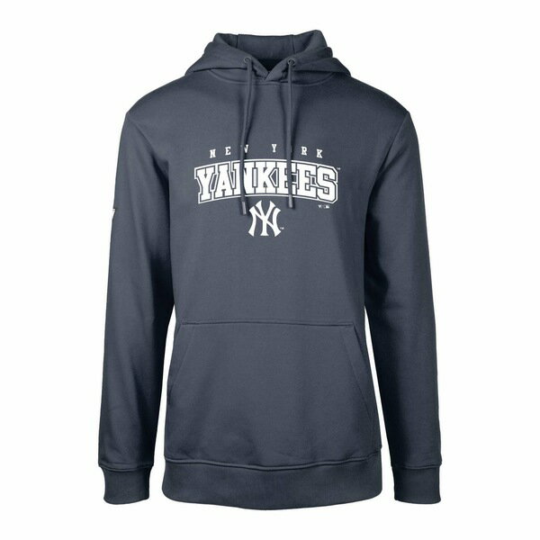 レベルウェア メンズ パーカー・スウェットシャツ アウター New York Yankees Levelwear Podium Team Arch Pullover Hoodie Navy