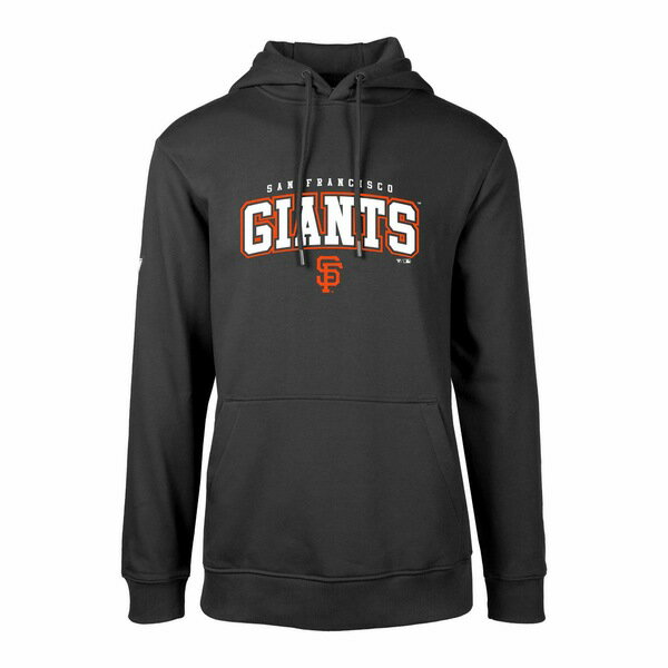 レベルウェア メンズ パーカー・スウェットシャツ アウター San Francisco Giants Levelwear Podium Team Arch Pullover Hoodie Black