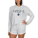 コンセプトスポーツ レディース ハーフ＆ショーツ ボトムス Vancouver Whitecaps FC Concepts Sport Women 039 s Visibility Long Sleeve Hoodie TShirt Shorts Set Cream