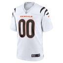 ナイキ メンズ ユニフォーム トップス Cincinnati Bengals Nike Game Custom Jersey White 3