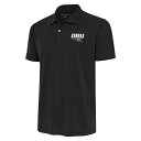 アンティグア メンズ ポロシャツ トップス Oral Roberts Golden Eagles Antigua Tribute Polo Black