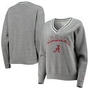 [OJbWGCgEFA fB[X p[J[EXEFbgVc AE^[ Alabama Crimson Tide League Collegiate Wear Women's Victory Springs TriBlend VNeck Pullover Sweatshirt Heathered Gray