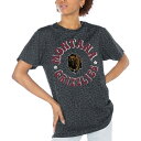 Q[fC fB[X TVc gbvX Montana Grizzlies Gameday Couture Women's Victory Lap Leopard Standard Fit TShirt Charcoal