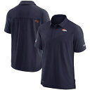 ナイキ ポロシャツ メンズ ナイキ メンズ ポロシャツ トップス Denver Broncos Nike Sideline UV Performance Polo Navy