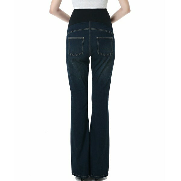 キミ アンド カイ レディース デニムパンツ ボトムス Maternity Dixie Stretch Flare Leg Denim Jeans Rich indigo