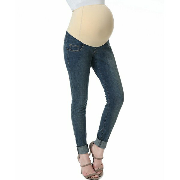 キミ アンド カイ レディース デニムパンツ ボトムス Maternity Rae Stretch Skinny Leg Denim Jeans Medium indigo