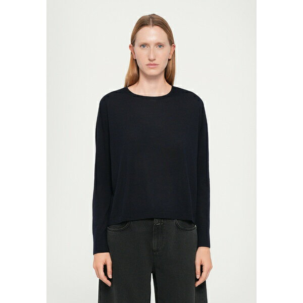 クローズド レディース ニット&セーター アウター CREW NECK LONG SLEEVE - Jumper - dark night