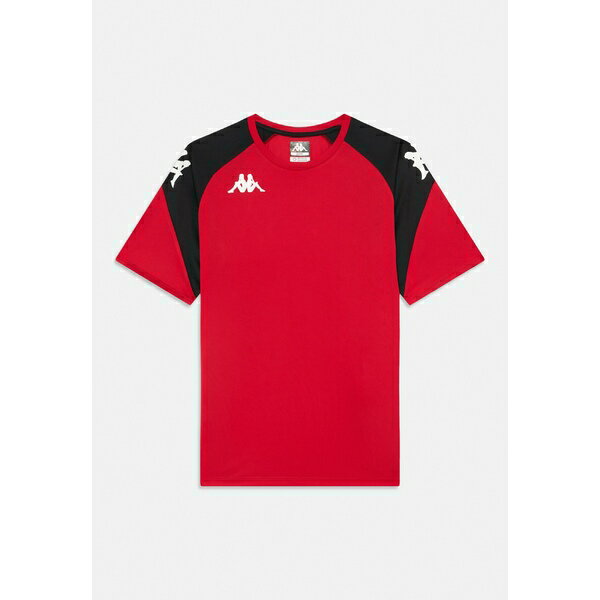 カッパ メンズ シャツ トップス LORETO UNISEX - Sports T-shirt - red/black