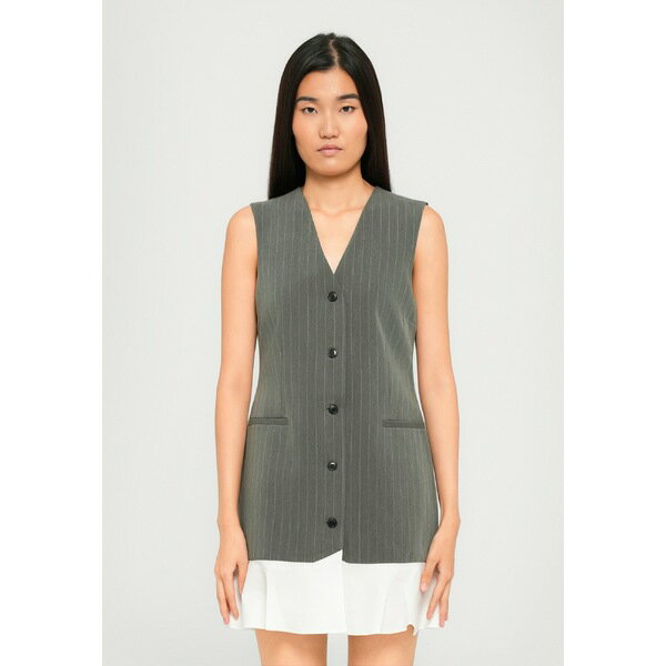 デザイナーズリミックス レディース ワンピース トップス STEVEN SHORT DRESS - Day dress - grey/white