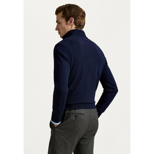 ラルフローレン メンズ ニット&セーター アウター POLO BEAR WOOL QUARTER ZIP SWEATER - Jumper - hunter navy
