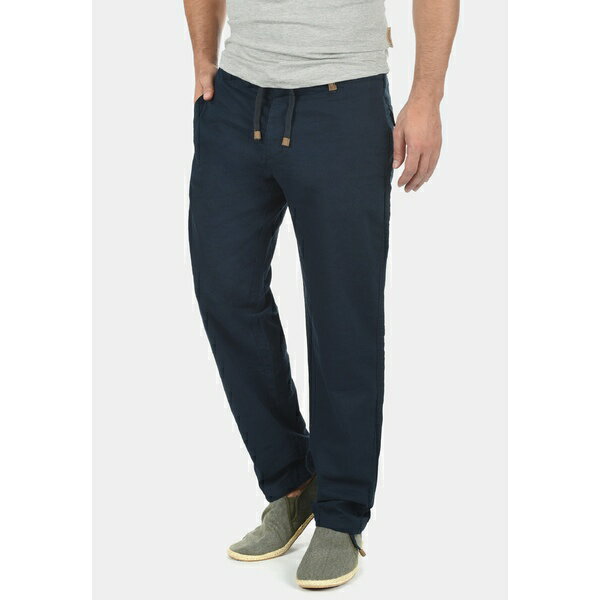 インディコーデ ジーンズ メンズ カジュアルパンツ ボトムス IDIVES LINEN MIX - Trousers - night sky