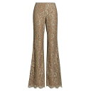 マイケル コース レディース カジュアルパンツ ボトムス Lace & Sequin Boot-Leg Pants taupe