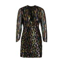 リキソー レディース ワンピース トップス Golden Metallic Spotted Silk-Blend Minidress metallic feather jacquard