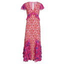 リキソー レディース ワンピース トップス Thanvi Printed Maxi Dress woodblock pink mix