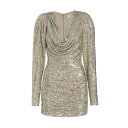 ロニーコボ レディース ワンピース トップス Elena Sequin Cowlneck Minidress champagne