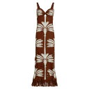 ジョハンナ・オーティズ レディース ワンピース トップス Nativa Under The Tropics Embellished Jacquard Midi-Dress brown