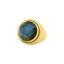 ディーンダビットソン レディース リング アクセサリー Signature 22K Gold-Plate & Labradorite Signet Ring gold